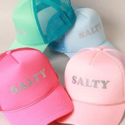 Glitter SALTY Printed Foam Trucker Hat