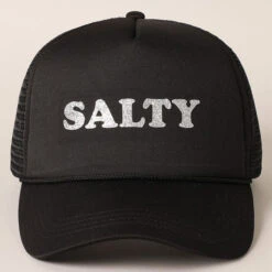 Glitter SALTY Printed Foam Trucker Hat -Bezier shop 18808724 beaf162d ab58 448f 9b81 347fe0b13e7a