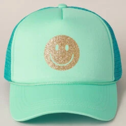 Gold Happy Face Foam Trucker Hat -Bezier shop 18837490 dad0a567 b503 4f31 b01d 053e4856ee0a