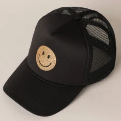 Gold Happy Face Foam Trucker Hat -Bezier shop 18837490 fe71eeb4 132a 464b b78c 9d7a0d9e4c72