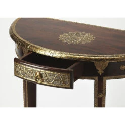 Ranthore Brass 30 X 15 Inch Artifacts Console/Sofa Table -Bezier shop 2054290insd