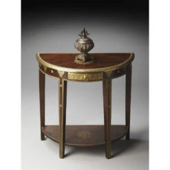 Ranthore Brass 30 X 15 Inch Artifacts Console/Sofa Table -Bezier shop 2054290inse