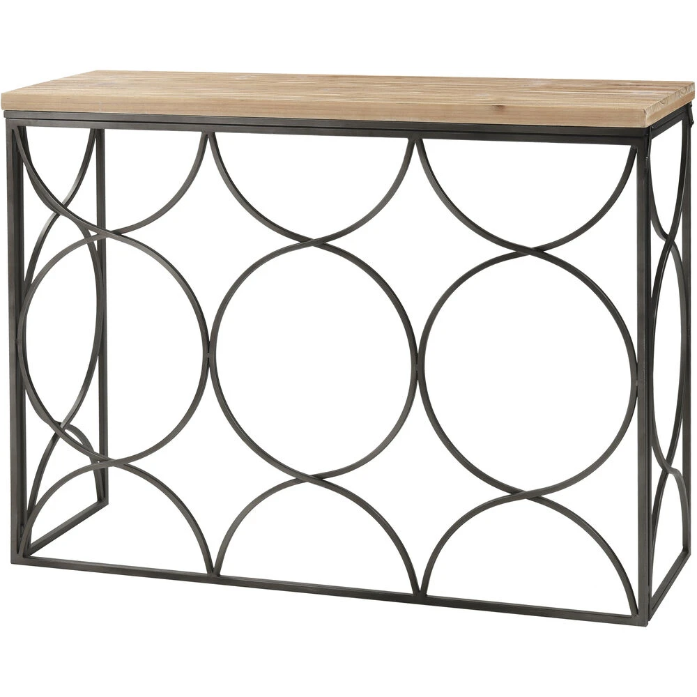 Billings 43 X 14 Inch Natural With Black Console Table 1 Billings 43 X 14 Inch Natural With Black Console Table