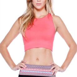 Be Legendary Fit Crop Top - Electric Pink