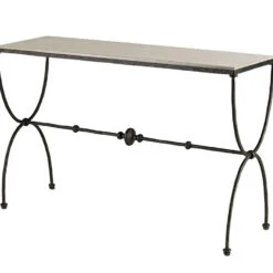 Agora 49 Inch Rustic Bronze And Polished Console Table