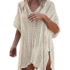 St. Tropez Bikini Beach Cover Up - Beige, Blush, Blue, Hot Pink, Off White Or Black