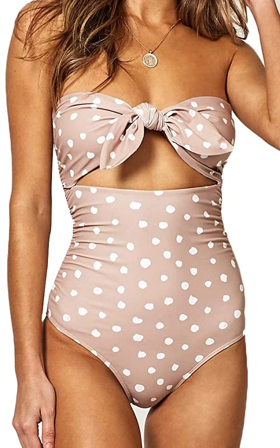 Bardot Knot Cutout Bathing Suit 2 Bardot Knot Cutout Bathing Suit - Image 2
