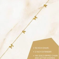 Dainty Mama Necklace - Gold, White Gold -Bezier shop 61LqWcMhoPL. AC UX679