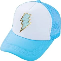 Electric Lightning Bolt Trucker Hat -Bezier shop 61W0rKxZAML. AC SX679. SX. UX. SY. UY