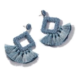 Baha Beaded Silk Tassel Earrings -Bezier shop 61biKEkxMML. UL1100