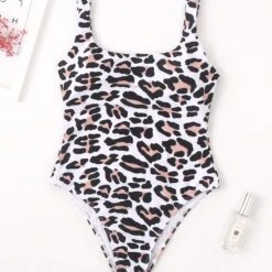 Leopard One Piece Bathing Suit -Bezier shop 61kctbTVOPL