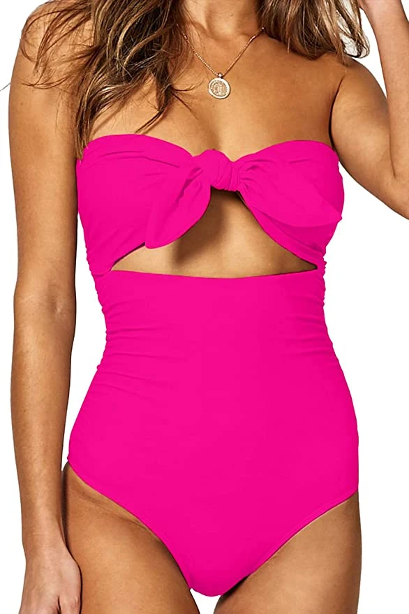 Bardot Knot Cutout Bathing Suit 10 Bardot Knot Cutout Bathing Suit - Image 10