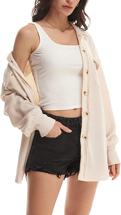 Winnie Waffle Knit Shacket 5 Winnie Waffle Knit Shacket - Image 5