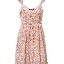 Maui Coral Floral Ruffle Dress 11 Maui Coral Floral Ruffle Dress -Bezier shop 71Ayukdc66L