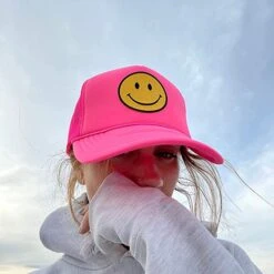 Good Vibes Only Smiley Face Trucker Hat -Bezier shop 71SxsT6TR L. AC UX679