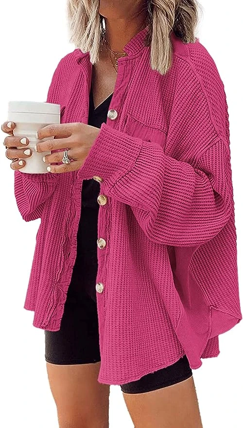 Winnie Waffle Knit Shacket 1 Winnie Waffle Knit Shacket