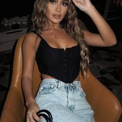 Amor Corset Tank Top -Bezier shop 71rc8LKn9LL. AC UL1331