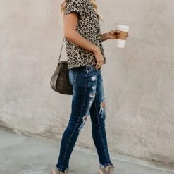 Leoni Leopard Print Top - Multi -Bezier shop 71u2HD5i7ZL