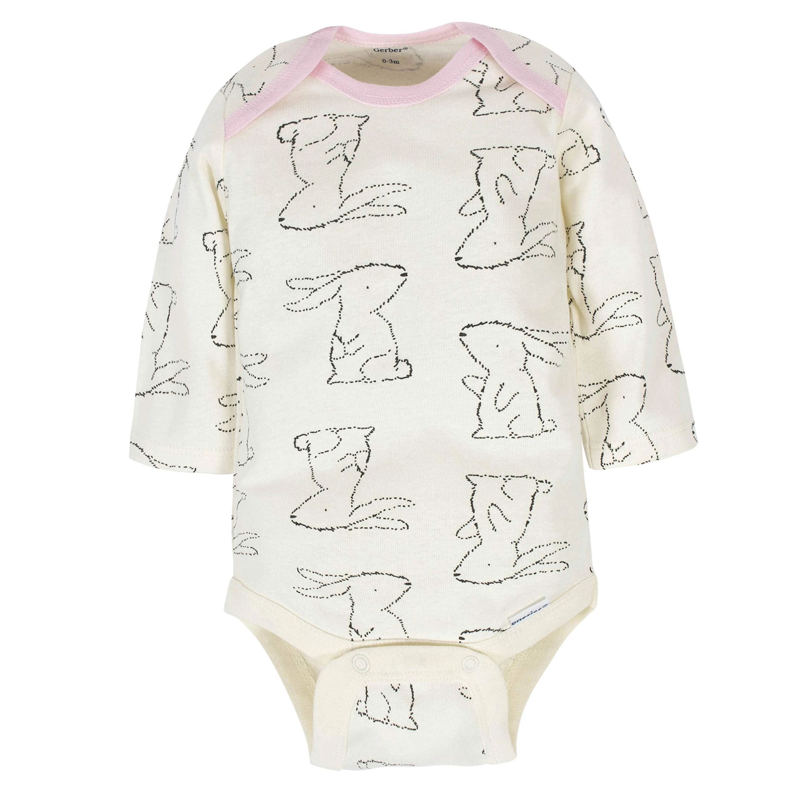 Bunny Baby 6-Pack Long-Sleeve Onesie Bodysuits 5 Bunny Baby 6-Pack Long-Sleeve Onesie Bodysuits - Image 5