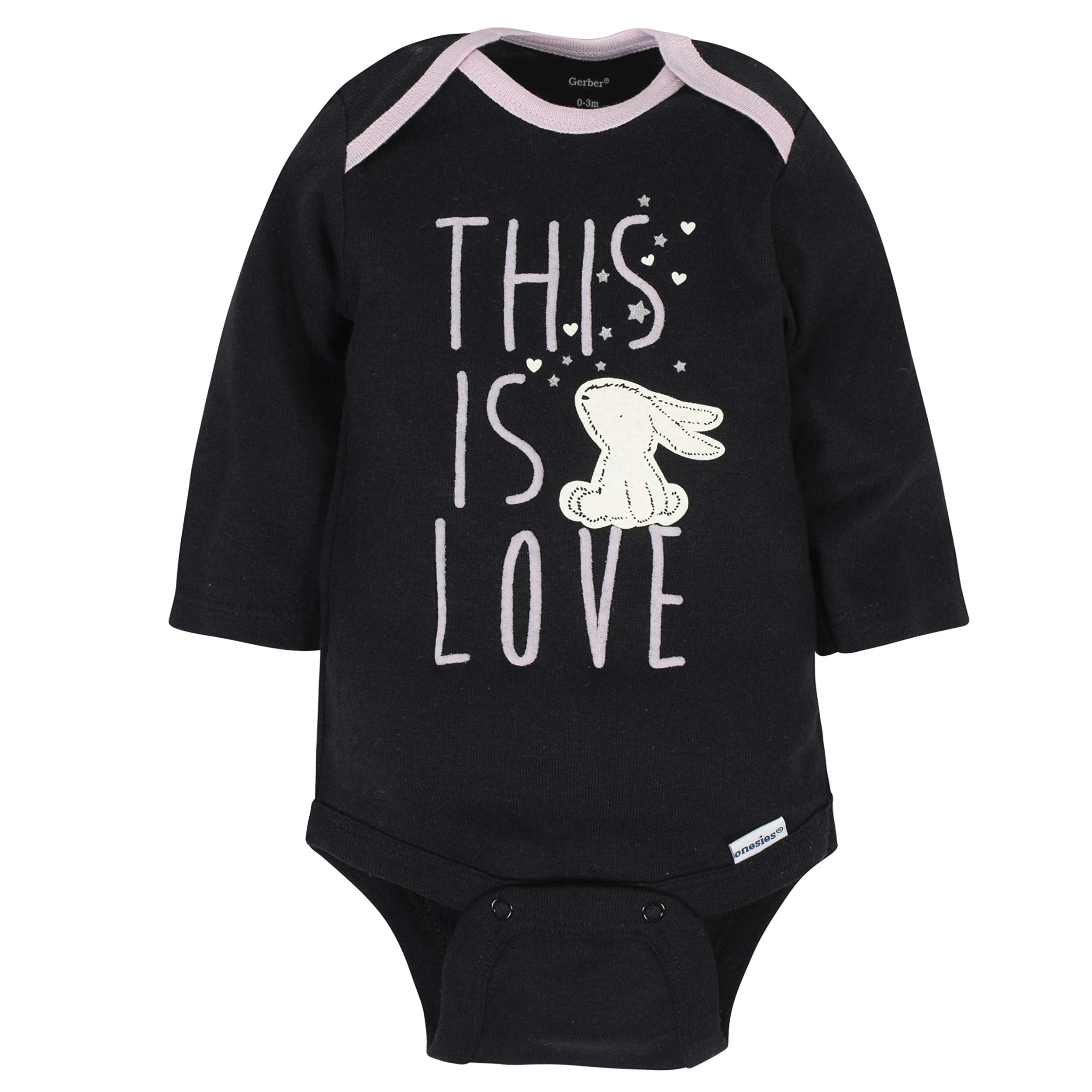 Bunny Baby 6-Pack Long-Sleeve Onesie Bodysuits 6 Bunny Baby 6-Pack Long-Sleeve Onesie Bodysuits - Image 6