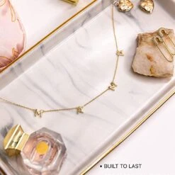 Dainty Mama Necklace - Gold, White Gold -Bezier shop 81o3 75v6kL. AC UX679