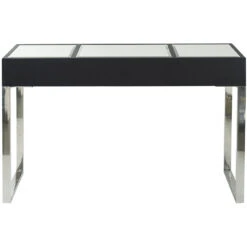 Anita 48 X 16 Inch Black And Silver Console Tables And Stool 28 Anita 48 X 16 Inch Black And Silver Console Tables And Stool -Bezier shop 82447 10