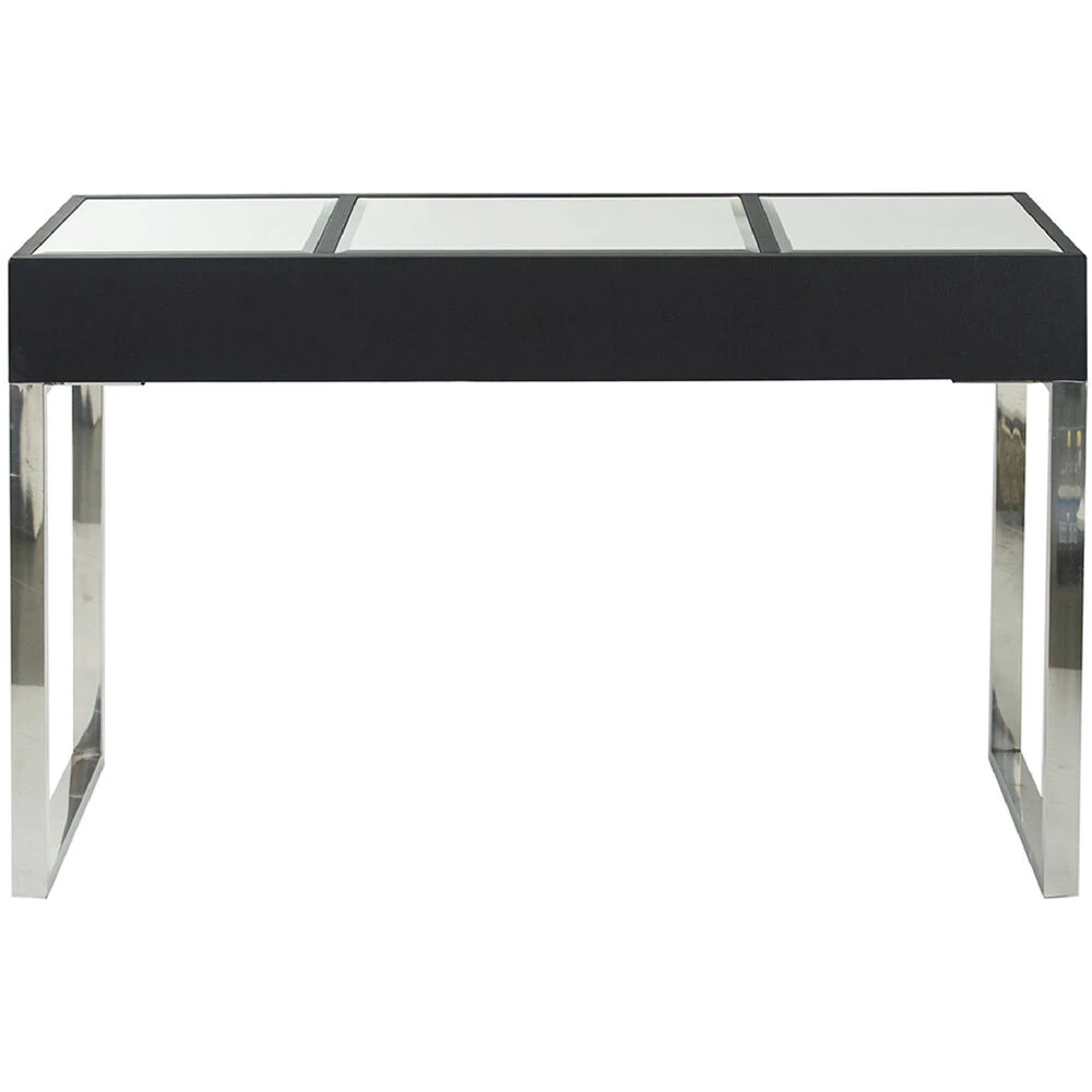 Anita 48 X 16 Inch Black And Silver Console Tables And Stool 9 Anita 48 X 16 Inch Black And Silver Console Tables And Stool - Image 9