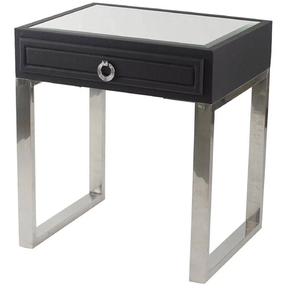 Anita 48 X 16 Inch Black And Silver Console Tables And Stool 10 Anita 48 X 16 Inch Black And Silver Console Tables And Stool - Image 10