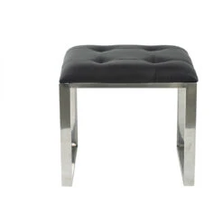 Anita 48 X 16 Inch Black And Silver Console Tables And Stool 30 Anita 48 X 16 Inch Black And Silver Console Tables And Stool -Bezier shop 82447 12