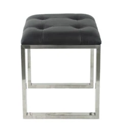 Anita 48 X 16 Inch Black And Silver Console Tables And Stool 31 Anita 48 X 16 Inch Black And Silver Console Tables And Stool -Bezier shop 82447 13