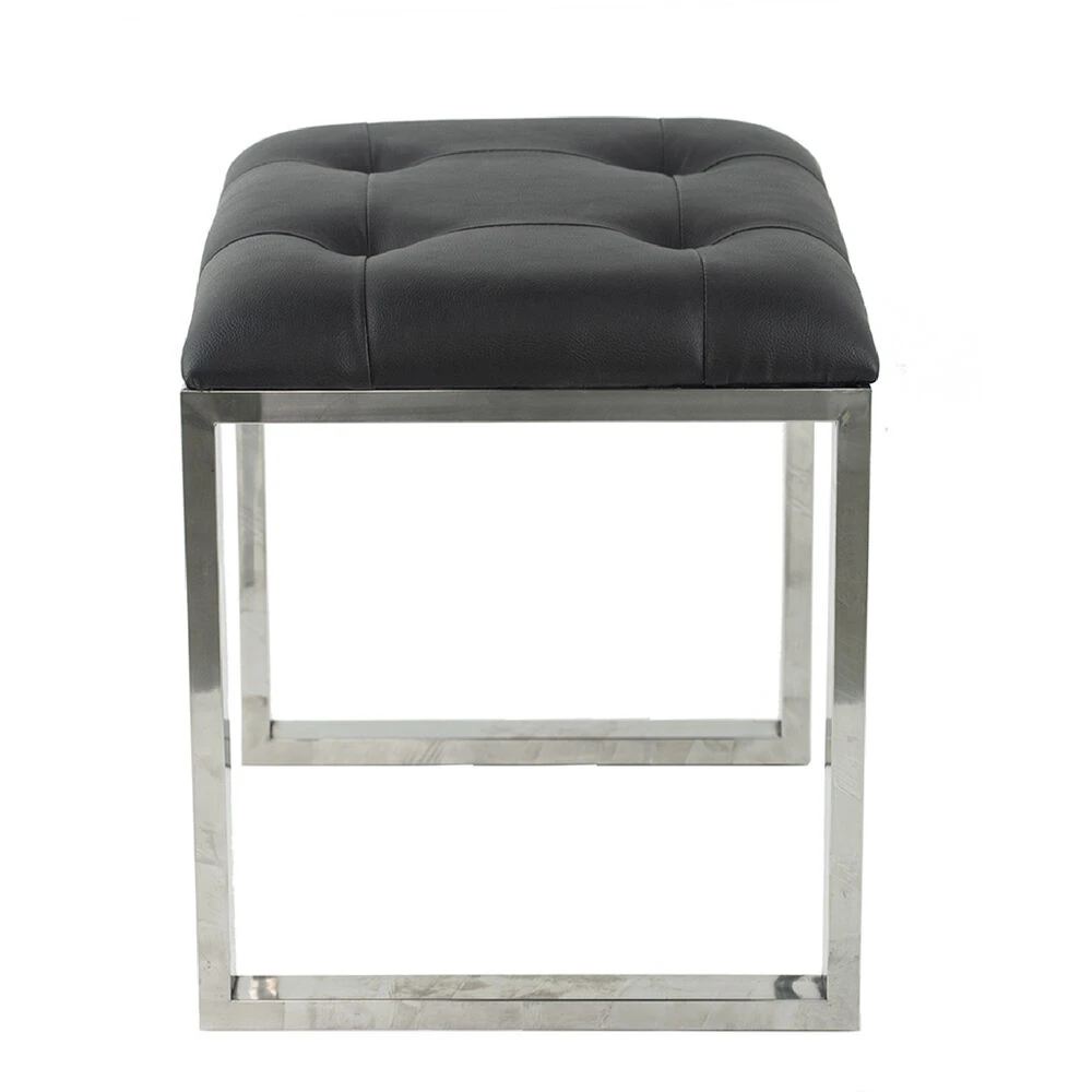 Anita 48 X 16 Inch Black And Silver Console Tables And Stool 12 Anita 48 X 16 Inch Black And Silver Console Tables And Stool - Image 12