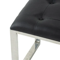 Anita 48 X 16 Inch Black And Silver Console Tables And Stool 33 Anita 48 X 16 Inch Black And Silver Console Tables And Stool -Bezier shop 82447 15