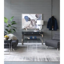 Anita 48 X 16 Inch Black And Silver Console Tables And Stool 36 Anita 48 X 16 Inch Black And Silver Console Tables And Stool -Bezier shop 82447 app 12