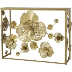 Anita 39 X 12 Inch Gold Console Table