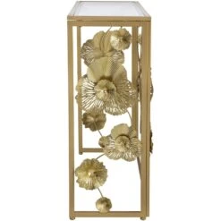 Anita 39 X 12 Inch Gold Console Table 10 Anita 39 X 12 Inch Gold Console Table -Bezier shop 83435 ds 04