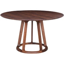 Aldo 47 X 47 Inch Brown Dining Table, Round