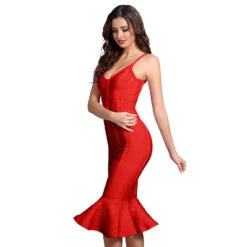 Eden Ruffle Accent Bandage Dress - Pink, Blue, Black Or Red -Bezier shop img.oberlo 15 b4b4a9a5 f725 4147 8864 4dabb9cfe768