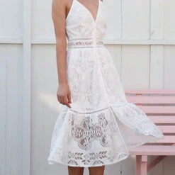 Sophie Lace Dress - White Or Blush -Bezier shop img.oberlo 60e10bf9 7a97 4fac a649 78858b9213f9