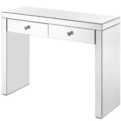 Contempo 39 Inch Clear Mirror Console Table -Bezier shop mf6 1052 2