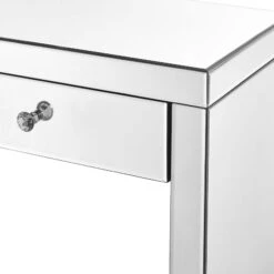 Contempo 39 Inch Clear Mirror Console Table -Bezier shop mf6 1052 5