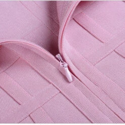 Eden Ruffle Accent Bandage Dress - Pink, Blue, Black Or Red -Bezier shop product image 297900265