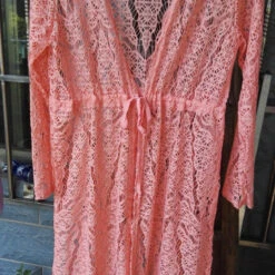 Tula Crochet Lace Cover Up - Blush Pink -Bezier shop product image 432103602