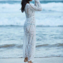 Tula Crochet Lace Cover Up - White Or Black 19 Tula Crochet Lace Cover Up - White Or Black -Bezier shop product image 432103625