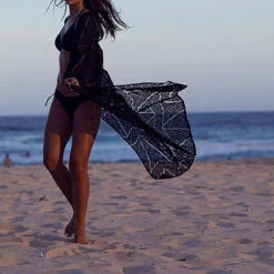 Tula Crochet Lace Cover Up - White Or Black 21 Tula Crochet Lace Cover Up - White Or Black -Bezier shop product image 432103626