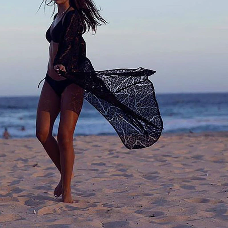 Tula Crochet Lace Cover Up - White Or Black 11 Tula Crochet Lace Cover Up - White Or Black - Image 11