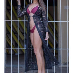 Tula Crochet Lace Cover Up - White Or Black 14 Tula Crochet Lace Cover Up - White Or Black -Bezier shop product image 432103629