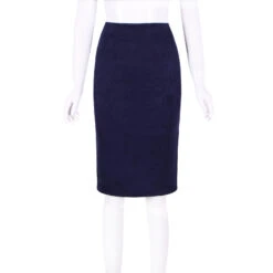 Carmen Faux Suede Midi Pencil Skirt - Camel, Beige Or Black -Bezier shop product image 714373597